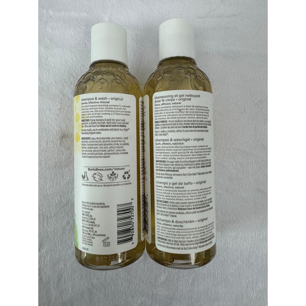 Burt's Bees Baby Shampoo and Wash Original Scent - Picture 3 of 3